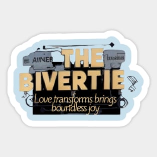 Love transforms and brings boundless joy Sticker